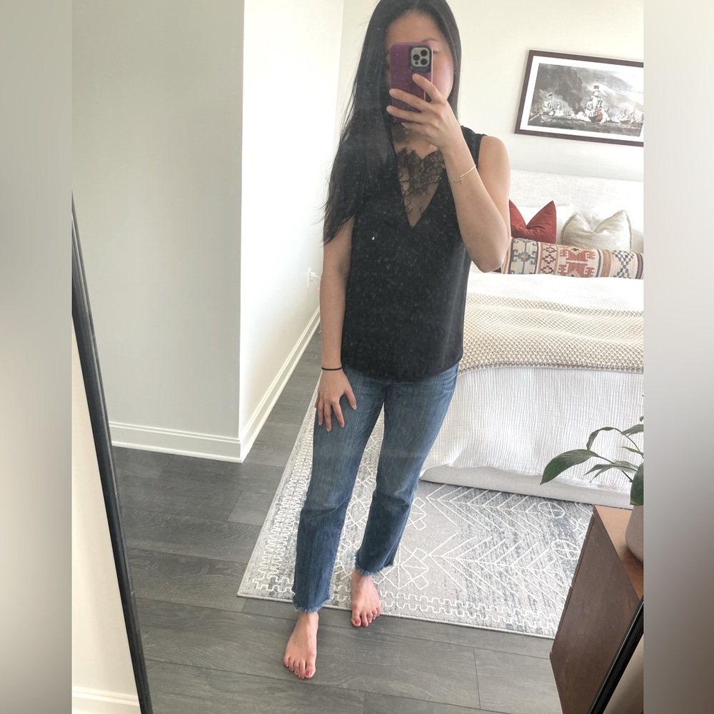 Lace V-Neck Top